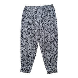 SECRET TREASURES Womens Size XL Gray Black Pull On Sleepwear Jogger Pajama Pants